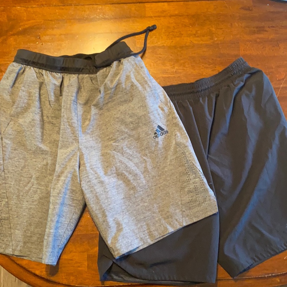 2 Pair Adidas Men’s 9” Shorts